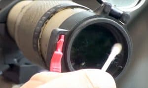 how to clean a rifle scope