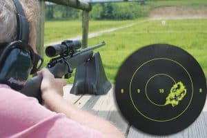 how to sight in a 22 rifle scope